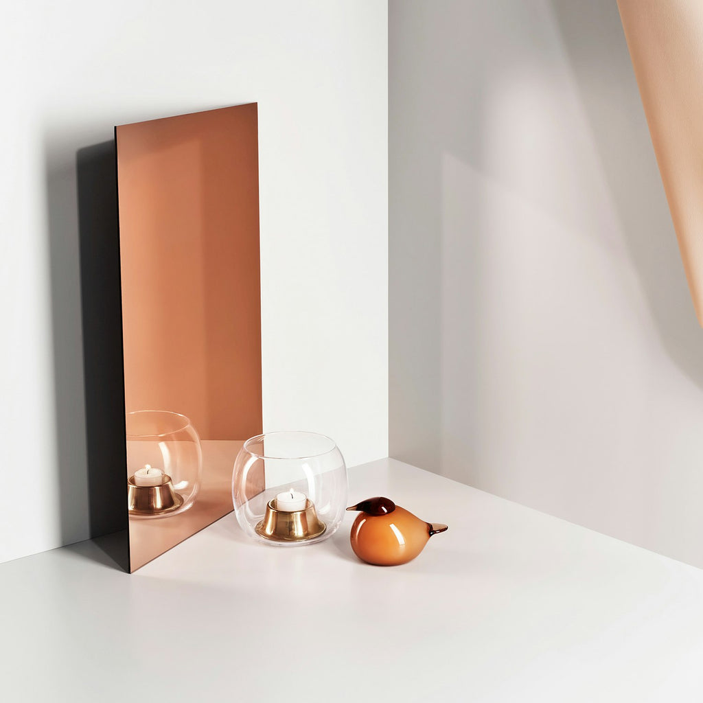 Iittala Kaasa Teelichthalter 141x115mm, Klar/ Rosegold