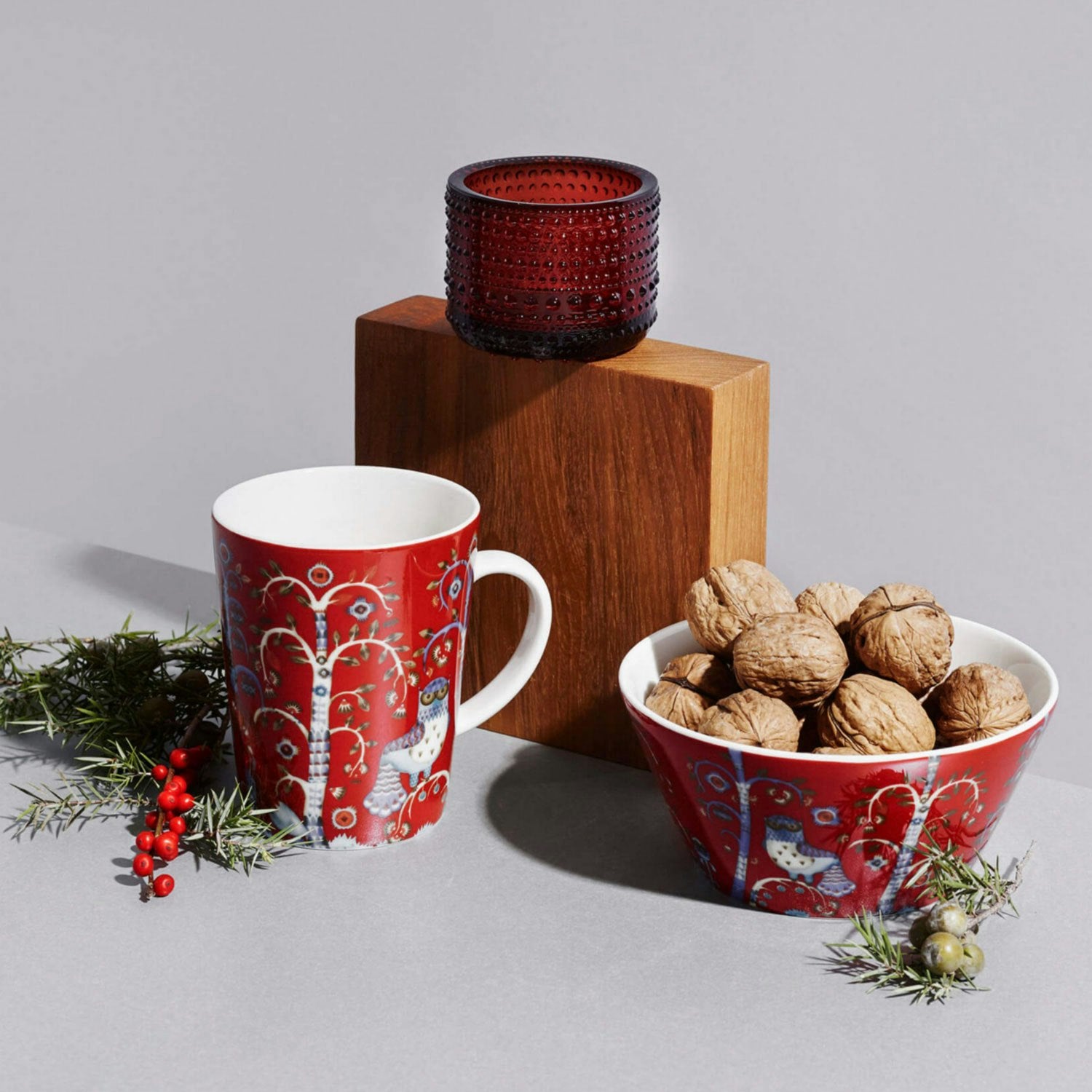 Iittala Kastehelmi Laterne 6,4 Cm, Cranberry