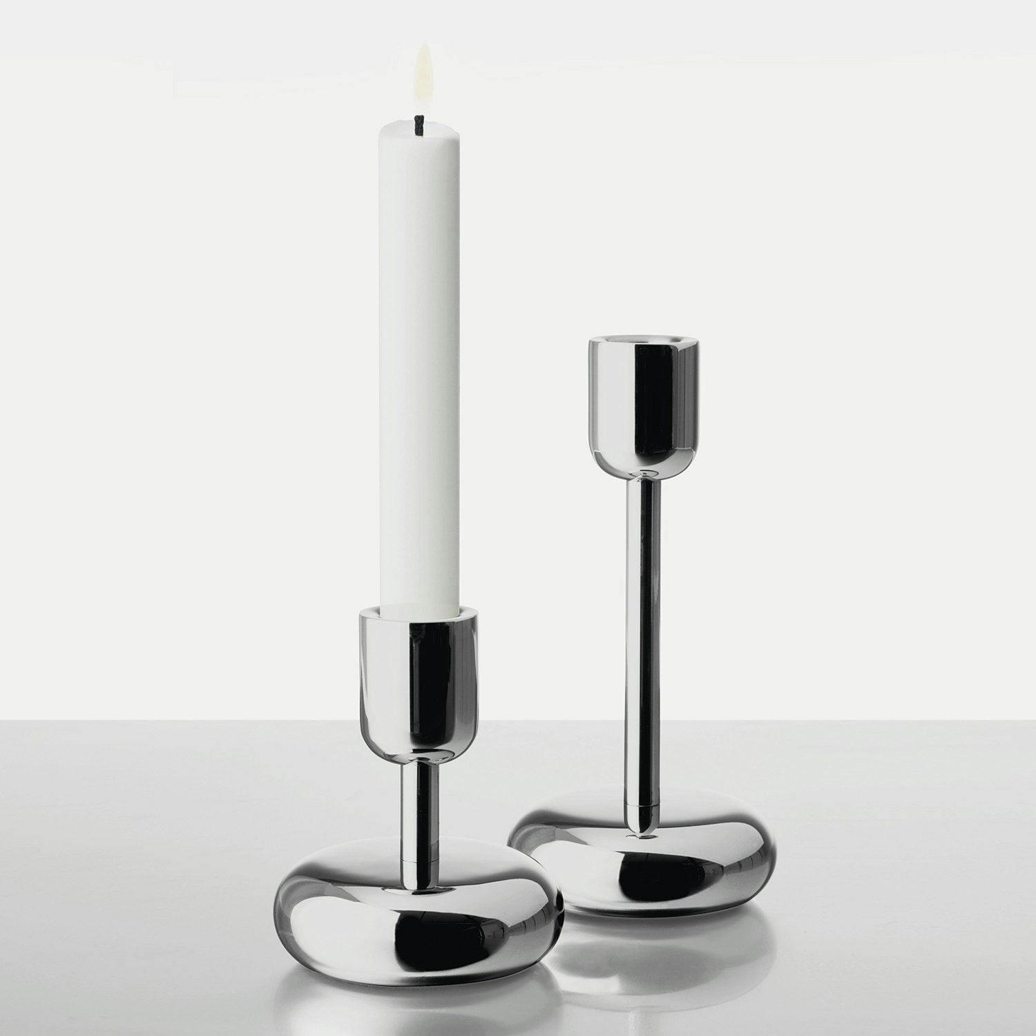 Iittala Nappula Kerzenhalter 107 Mm, Stahl