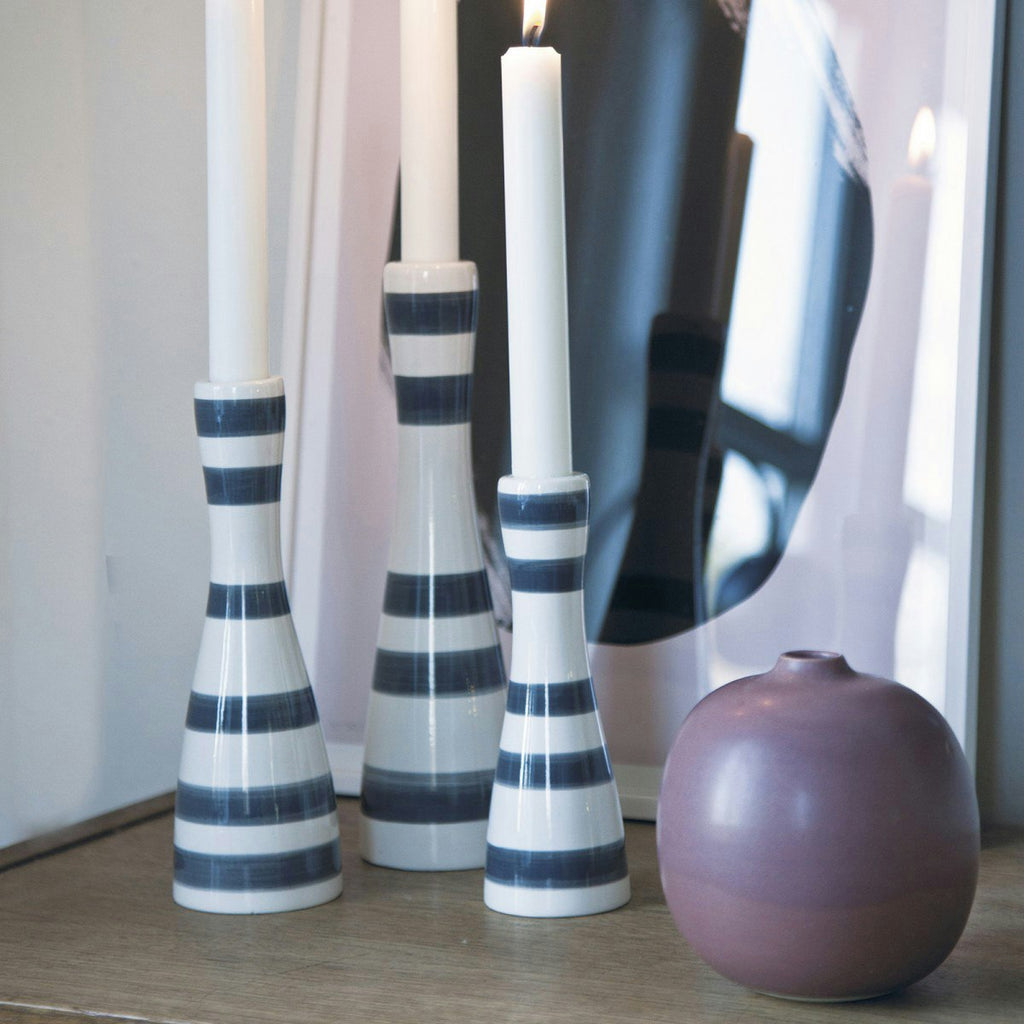 Kähler Omaggio Kerzenhalter Medium, Schwarz
