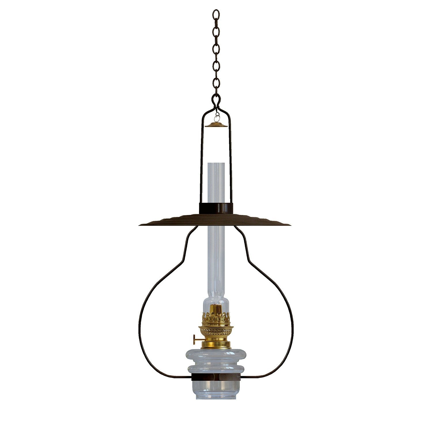 Karlskrona Lampfabrik Lyckeby Öllampe, Black