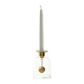 Klong Bell Kerzenständer, Glas/Messing