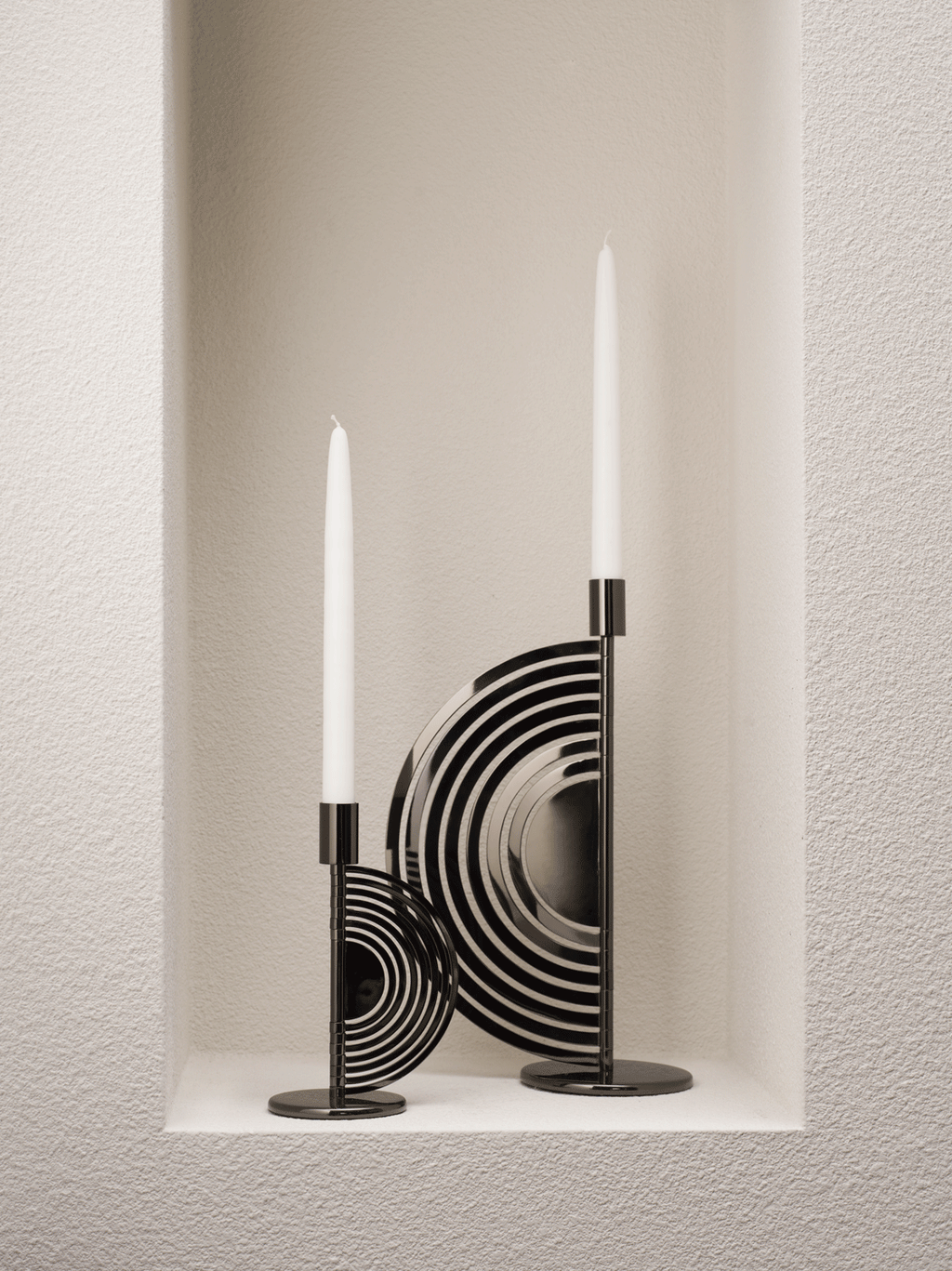 Klong Cirkus Kerzenhalter Schwarz, Medium H30 Cm