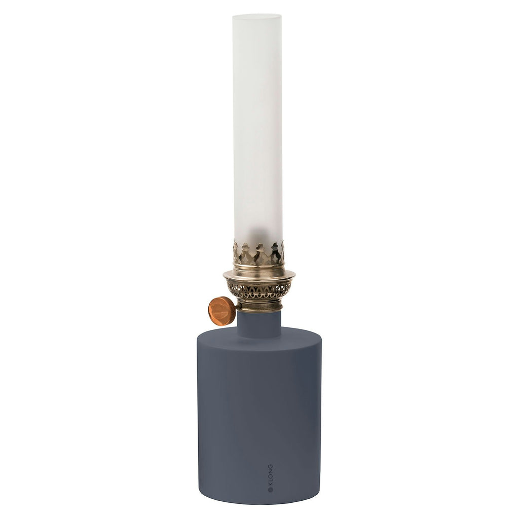 Klong Patina Oil Lamp Klein, Blau/ Klares Glas