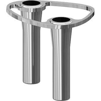 LIND DNA Lind Curve Double Kerzenhalter Kombinierbar, Chrom