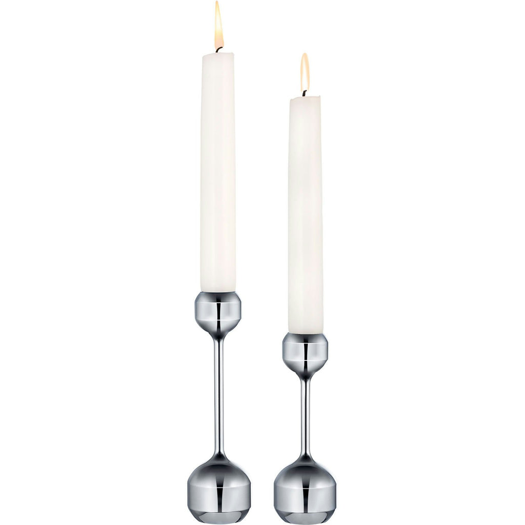 LIND DNA Silhouette 120/145 Kerzenhalter 2-er Set, Chrom