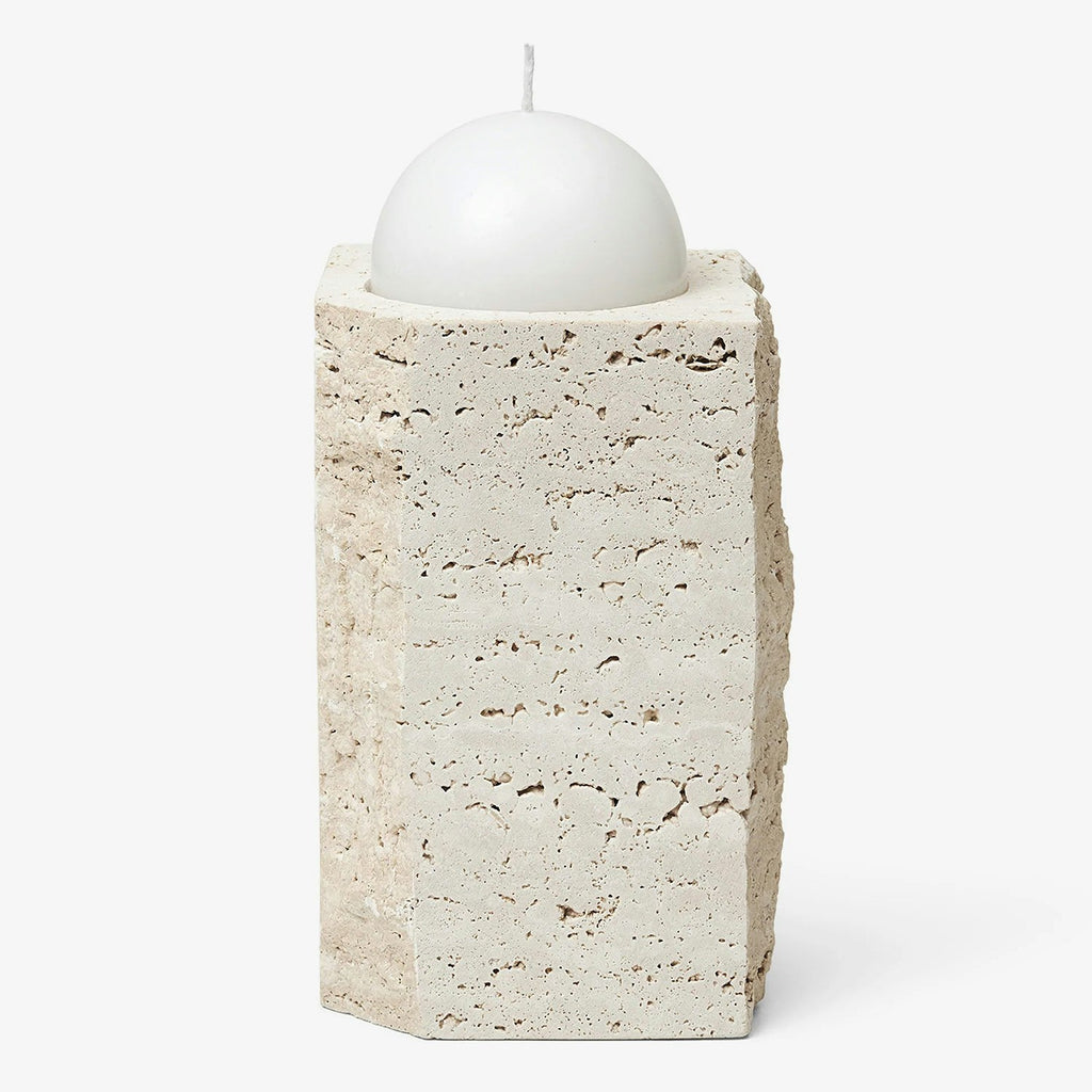  Gallery Object Light Kerzenhalter 18 Cm, Travertinfarben