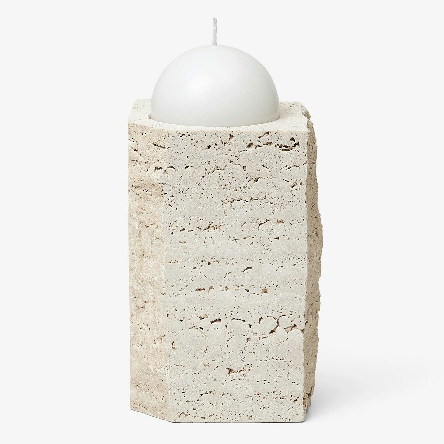  Gallery Object Light Kerzenhalter 18 Cm, Travertinfarben