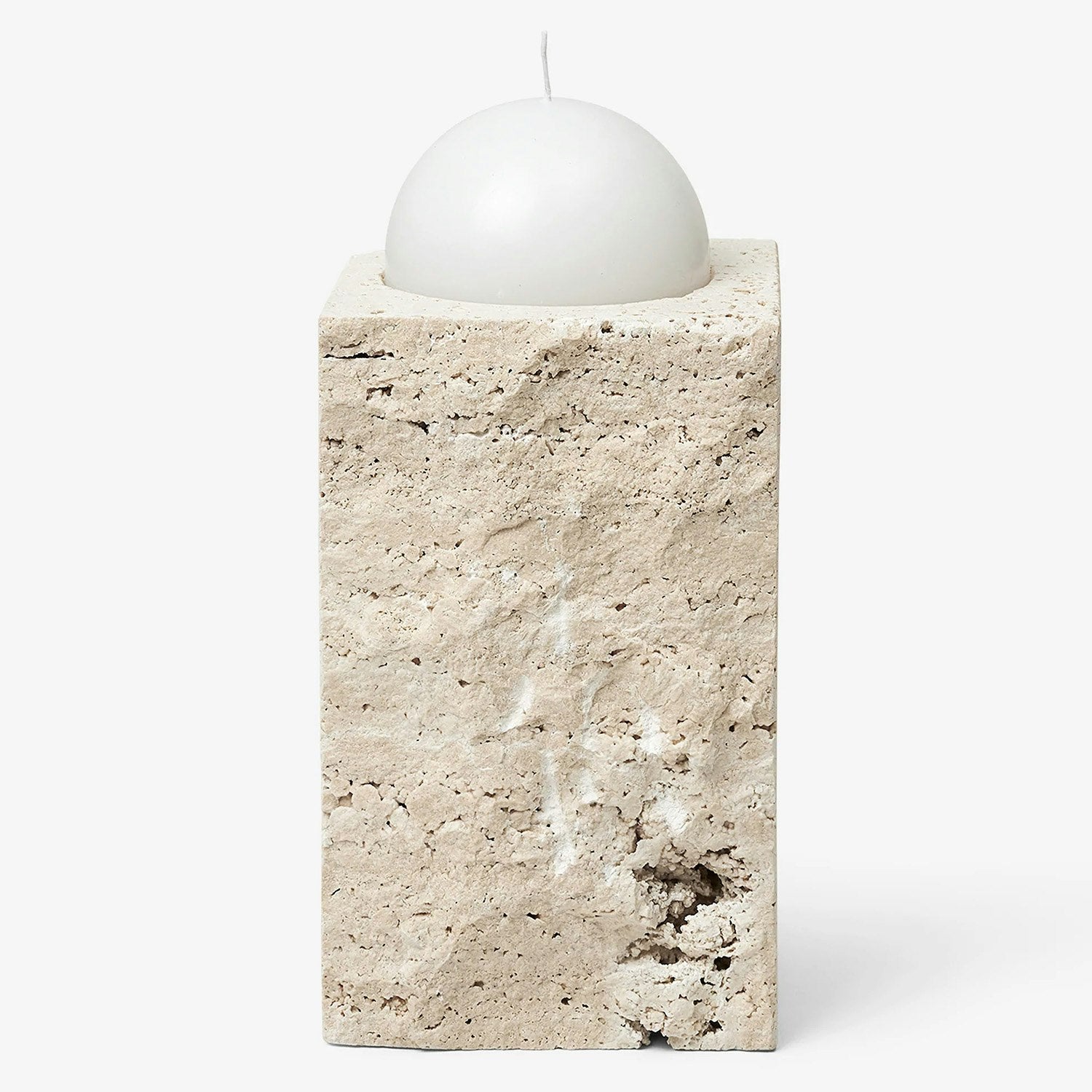  Gallery Object Light Kerzenhalter 18 Cm, Travertinfarben