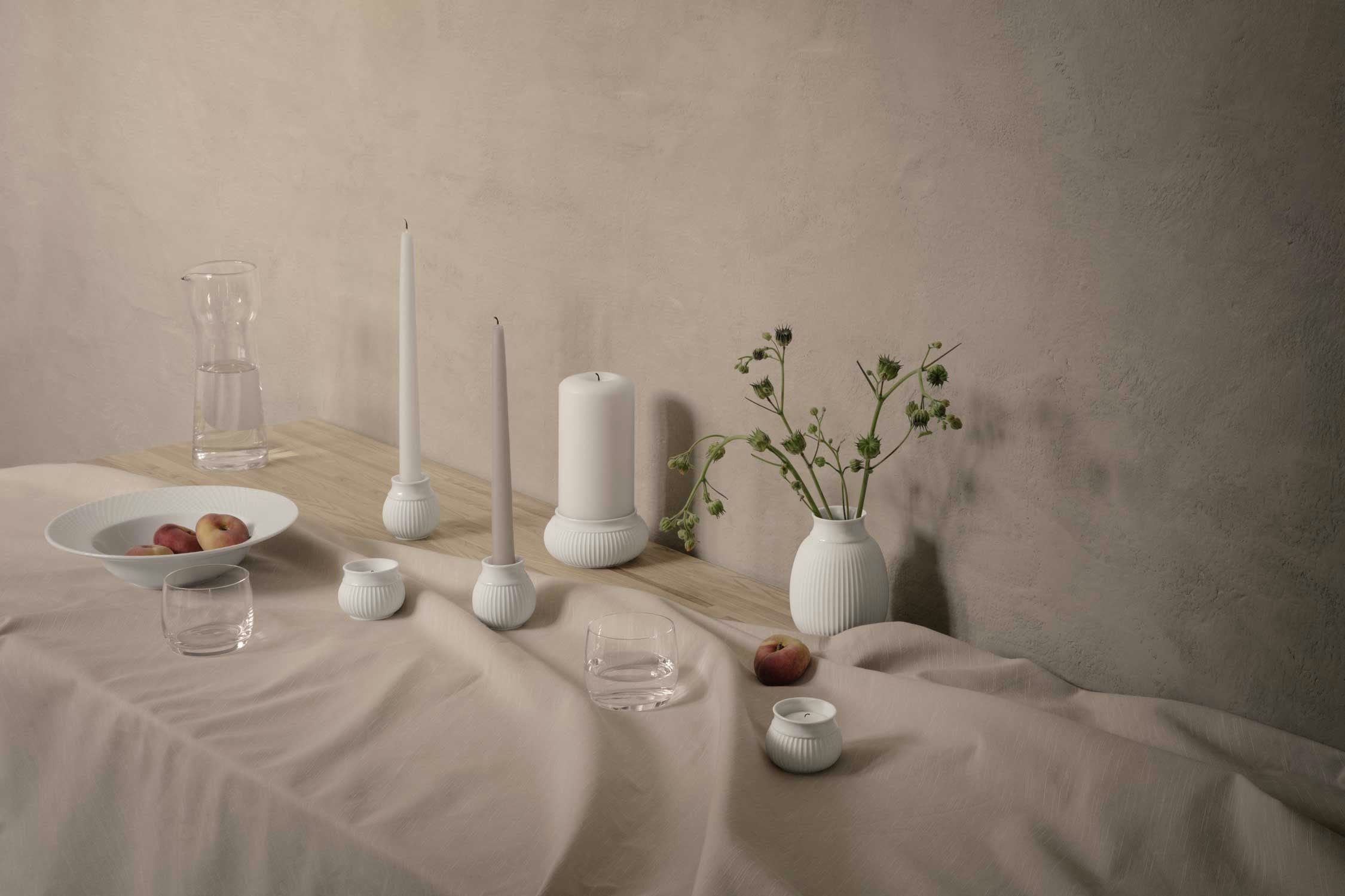 Lyngby Porcelæn Curve Kerzenhalter Ø11 Cm