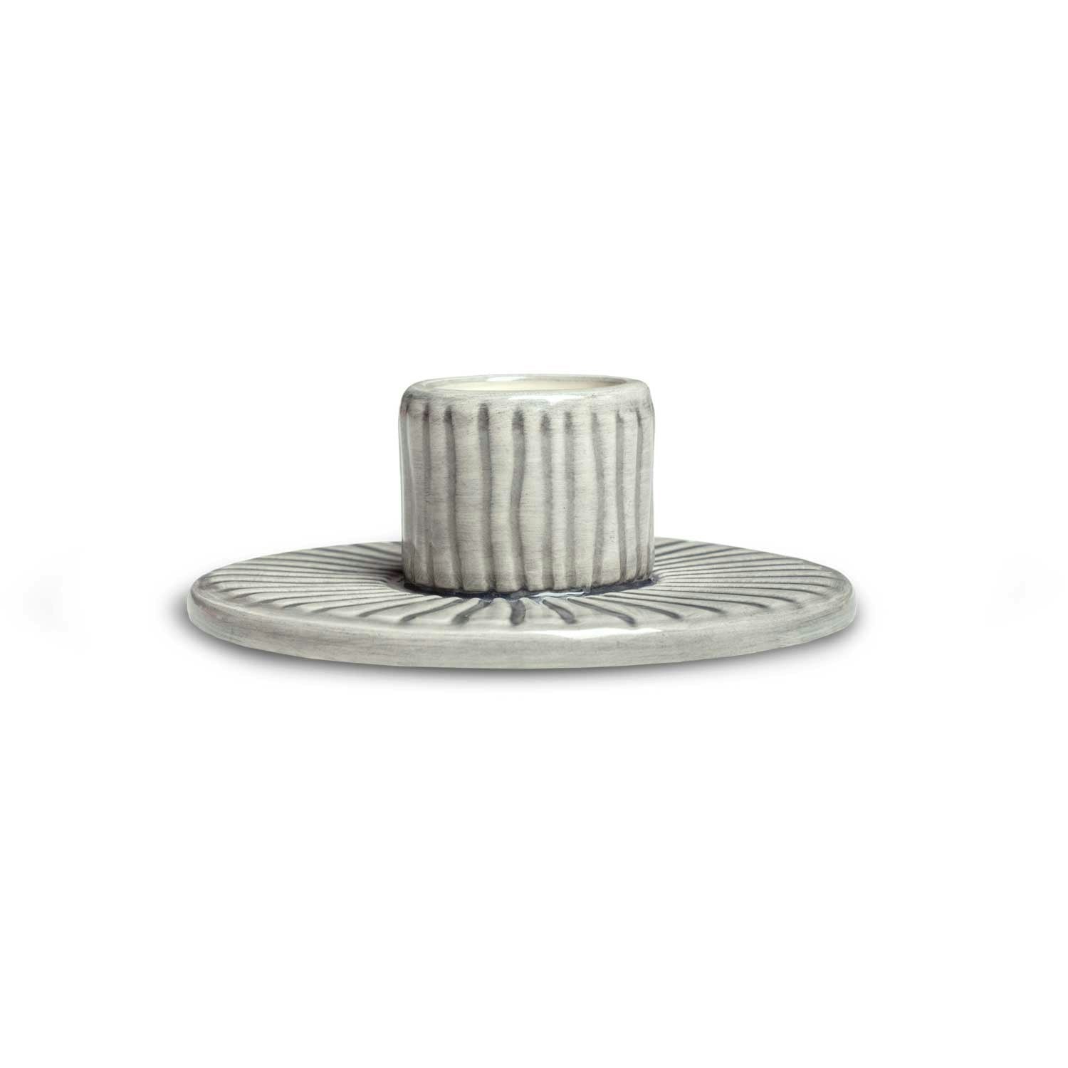 Mateus Stripes Kerzenhalter 8 Cm, Grau