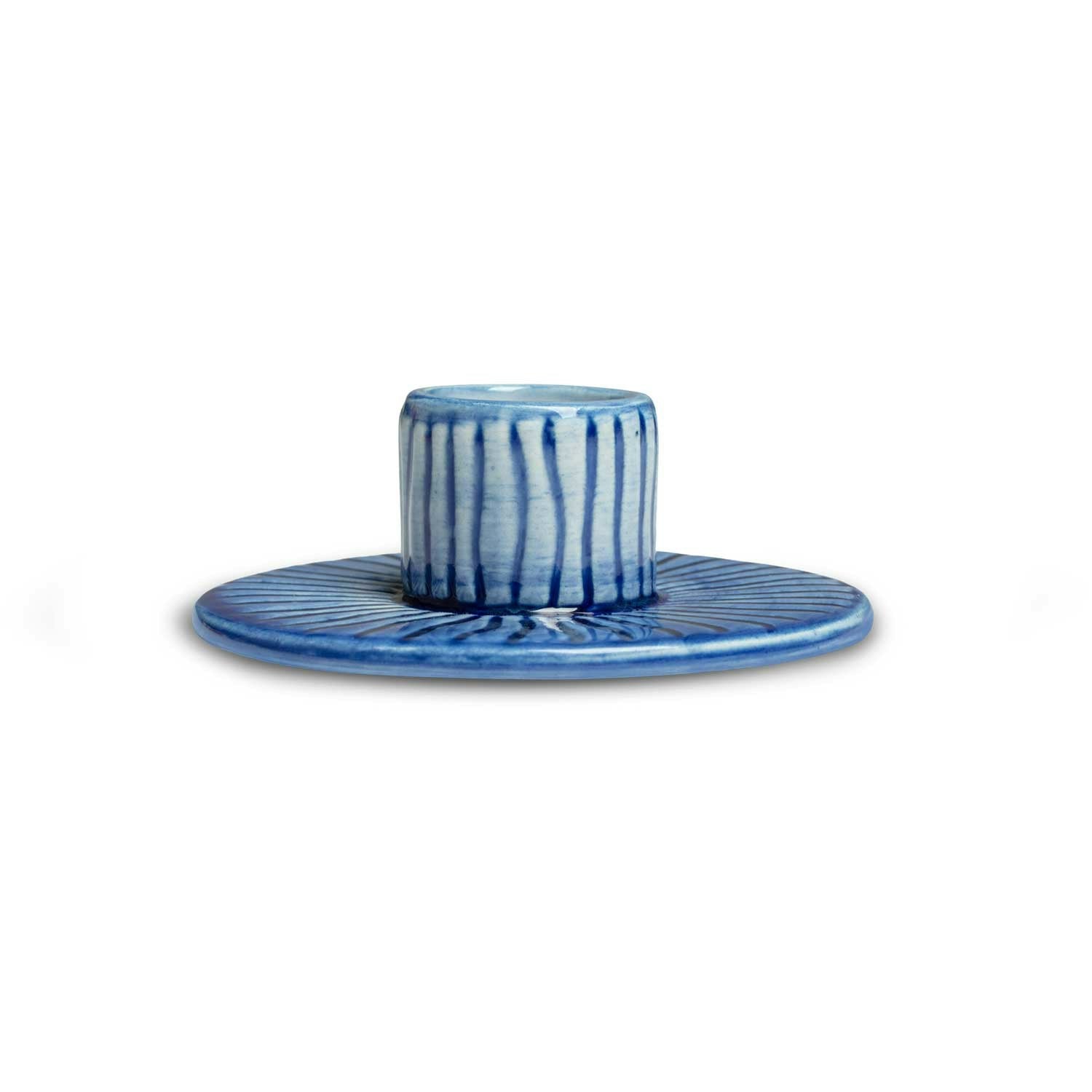 Mateus Stripes Kerzenhalter 8 Cm, Hellblau