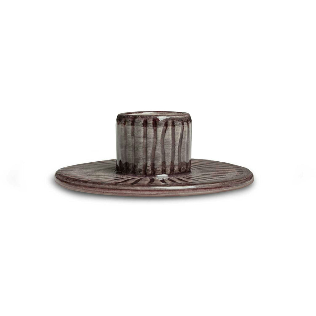 Mateus Stripes Kerzenhalter 8 Cm, Pflaume