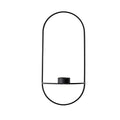 Menu Pov Oval Tea Light Holder, Black