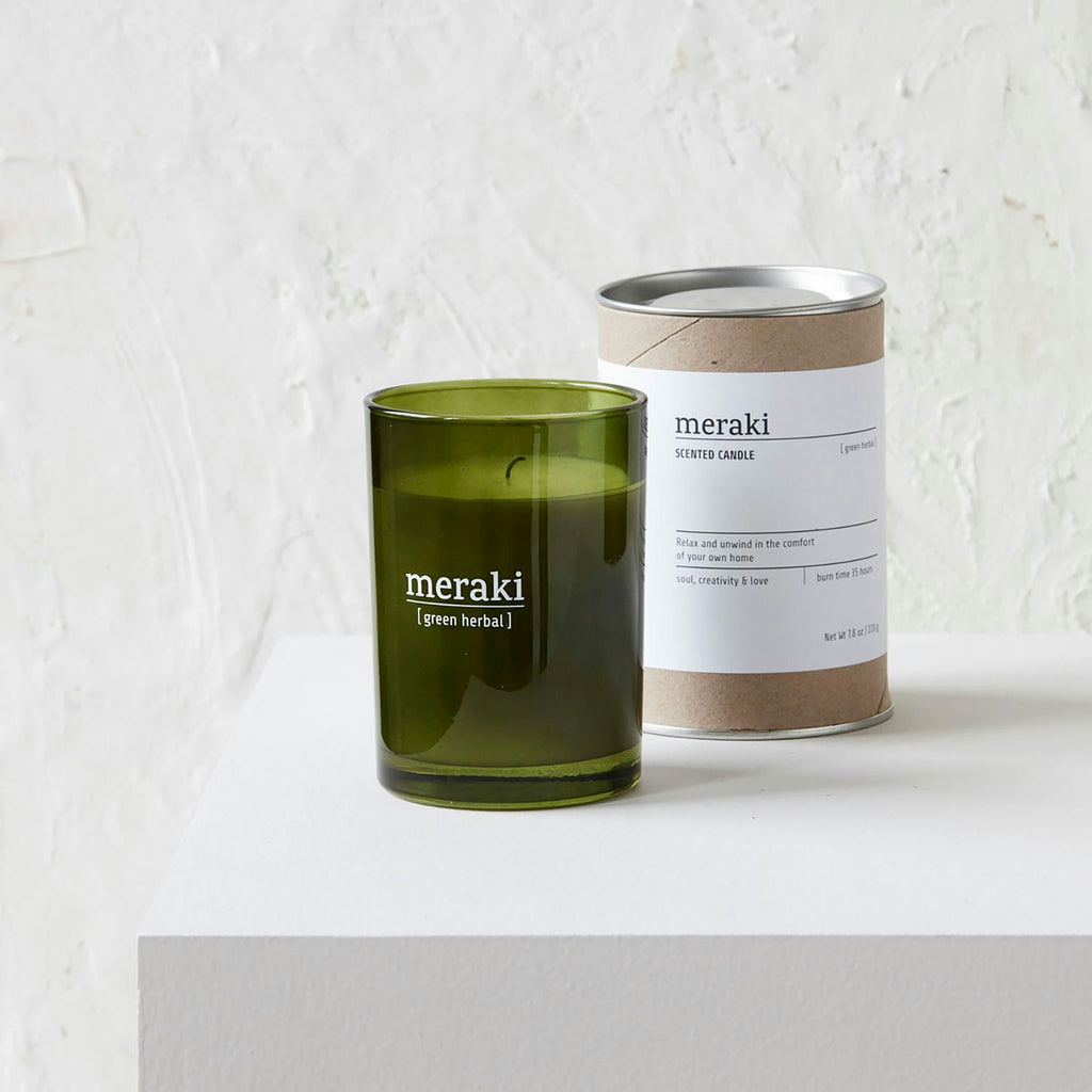 Meraki Green Herbal Duftkerze