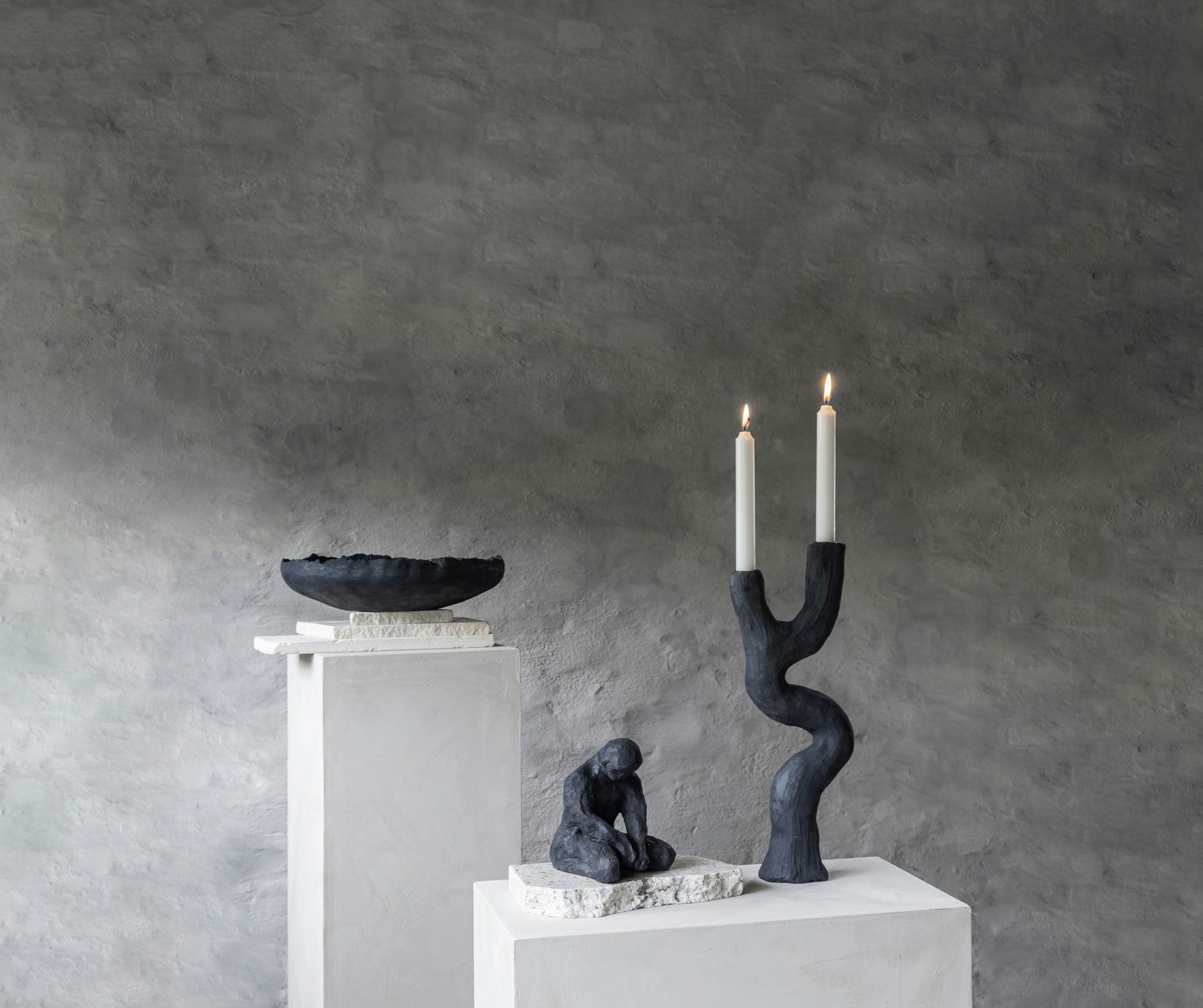 Mette Ditmer ART PIECE Kerzenständer, Schwarz