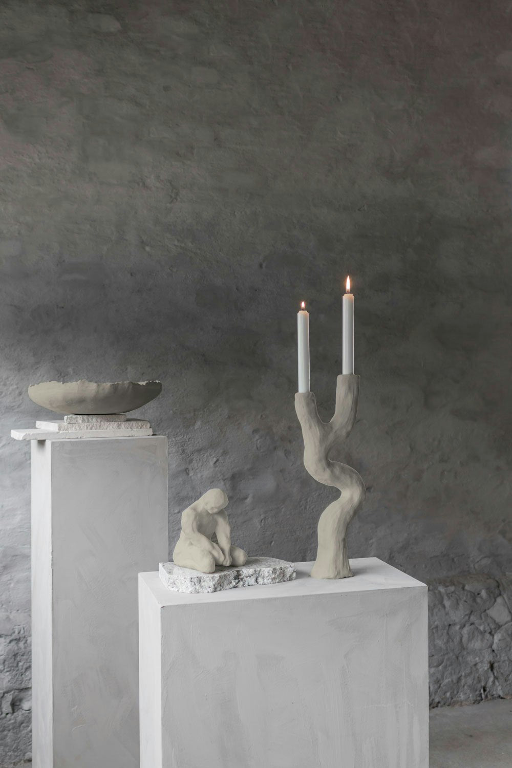Mette Ditmer ART PIECE Kerzenständer, Sandfarben, Sand