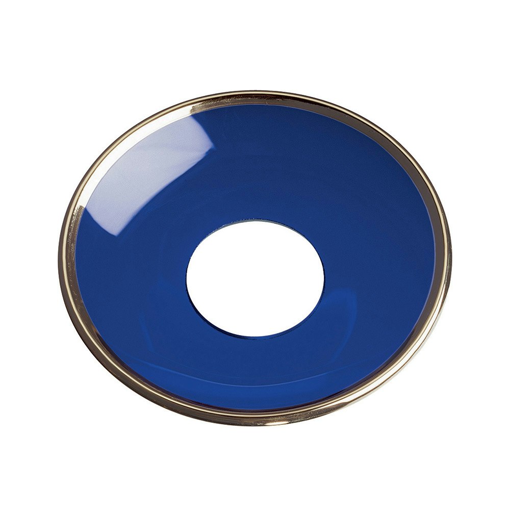  Lichtermanschette Mit Goldkante, Blau