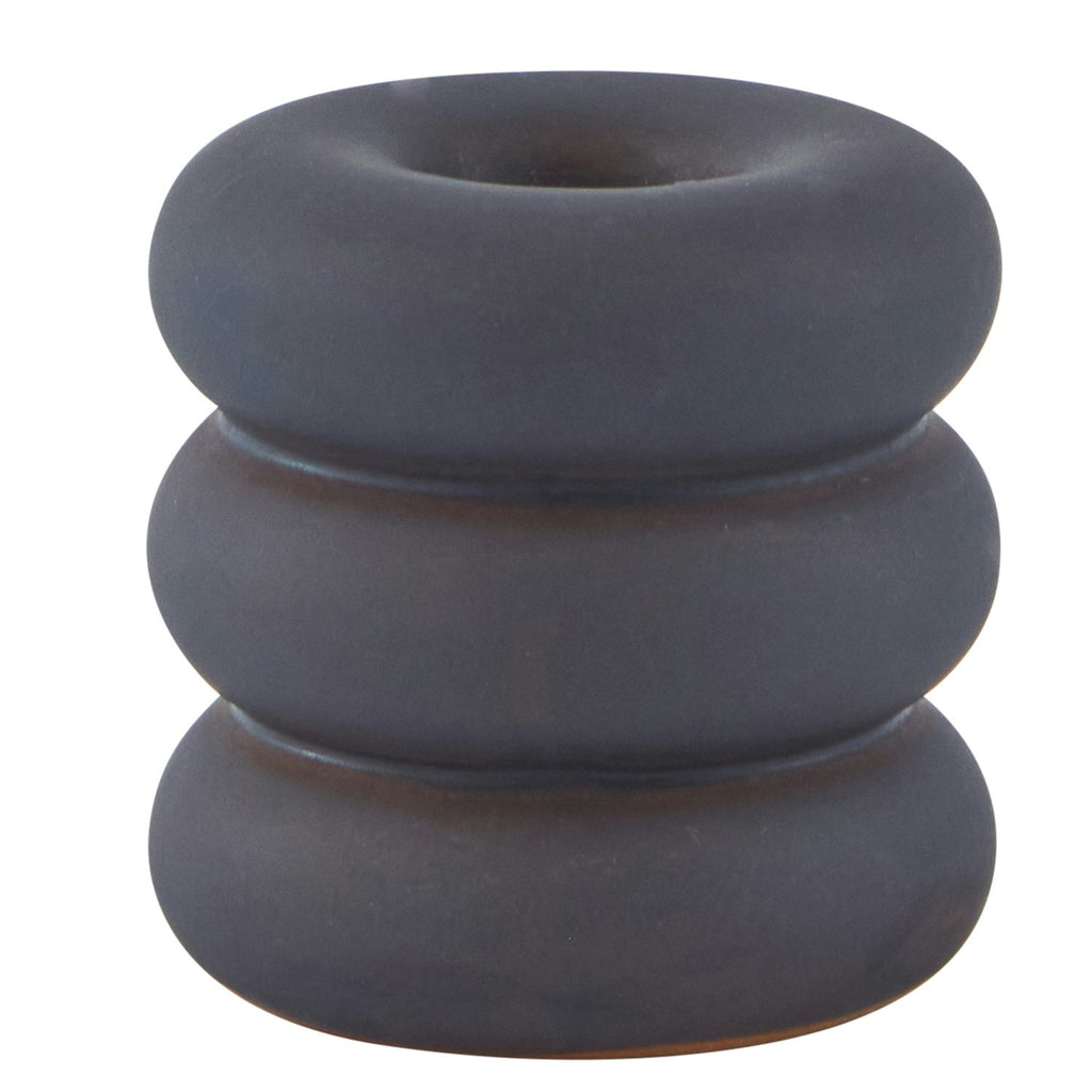 OYOY Savi Kerzenhalter Keramisch, Midnight Blue