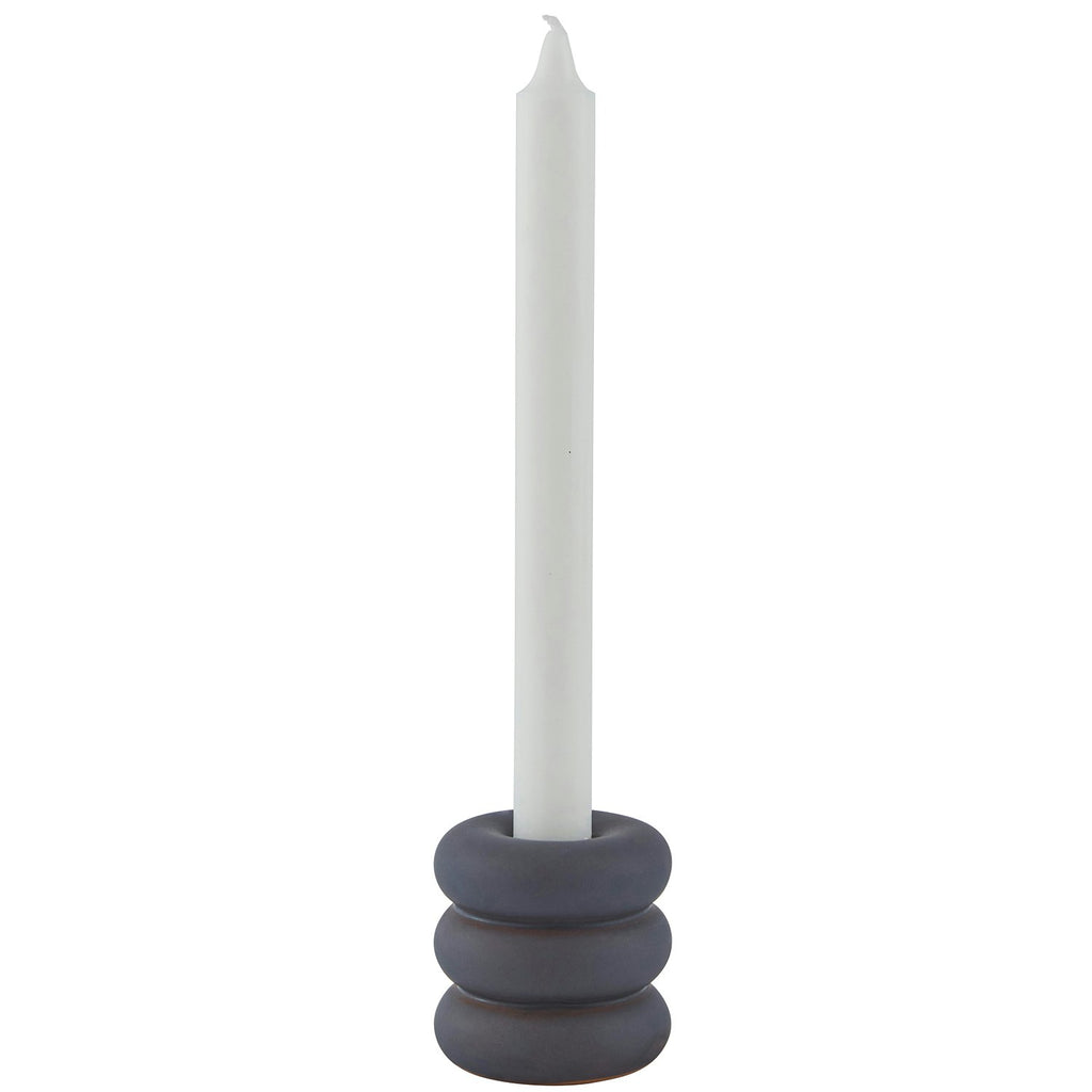 OYOY Savi Kerzenhalter Keramisch, Midnight Blue