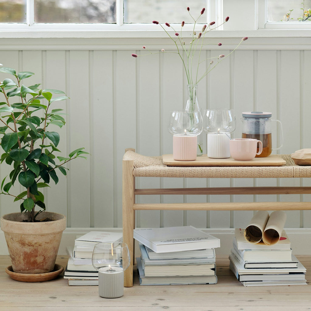 RIG TIG Hygge Hurricane Öllampe, Grau