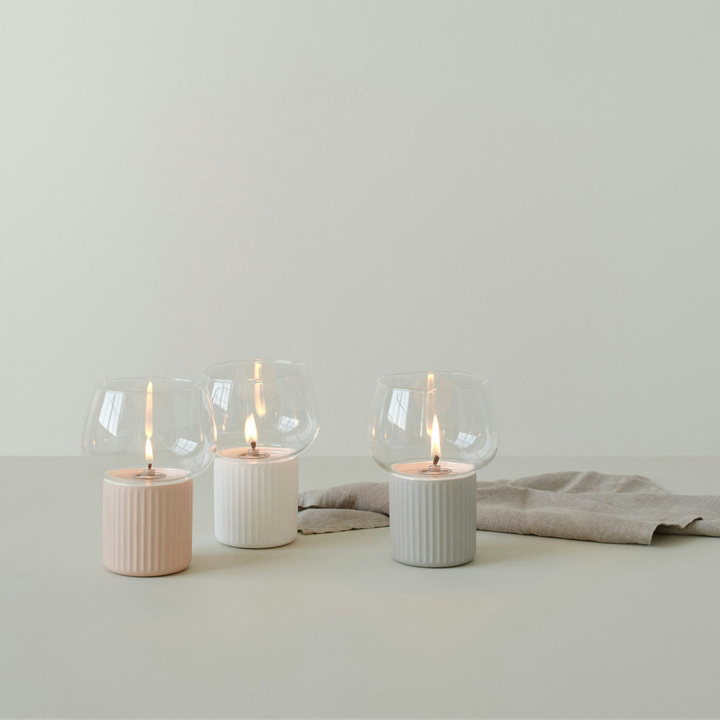 RIG TIG Hygge Hurricane Öllampe, Grau