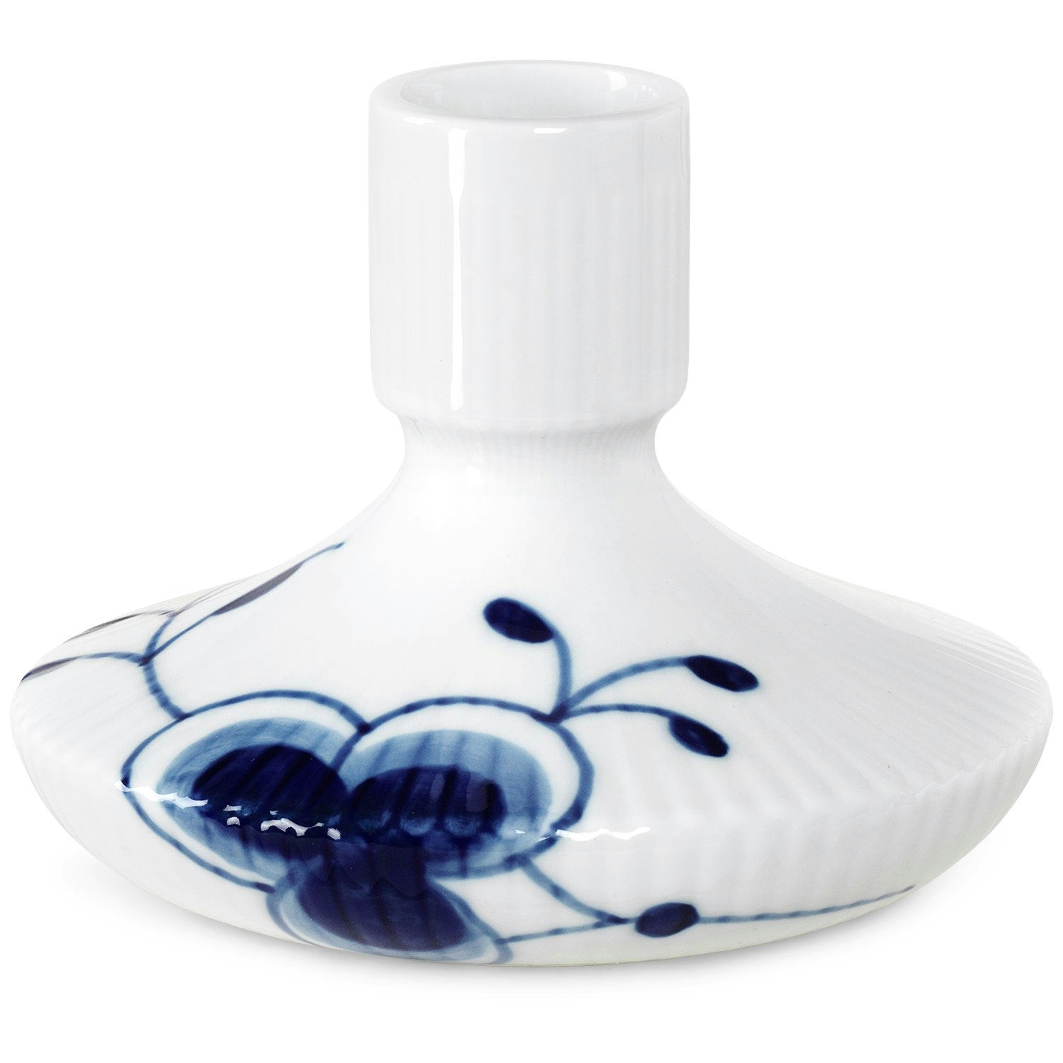 Royal Copenhagen Blue Fluted Mega Kerzenhalter, 8 Cm