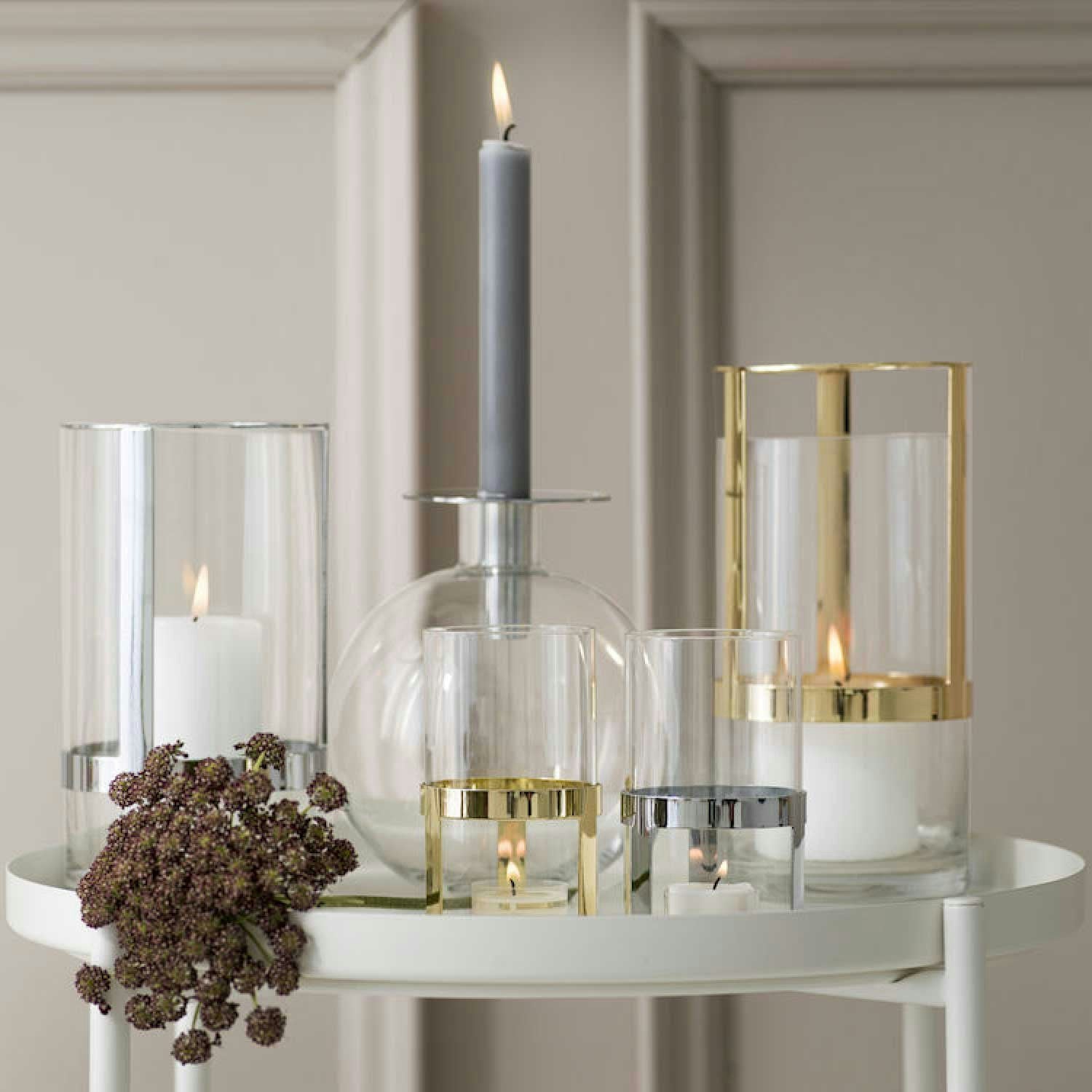 Sagaform Hold Windlicht, S/ Silber