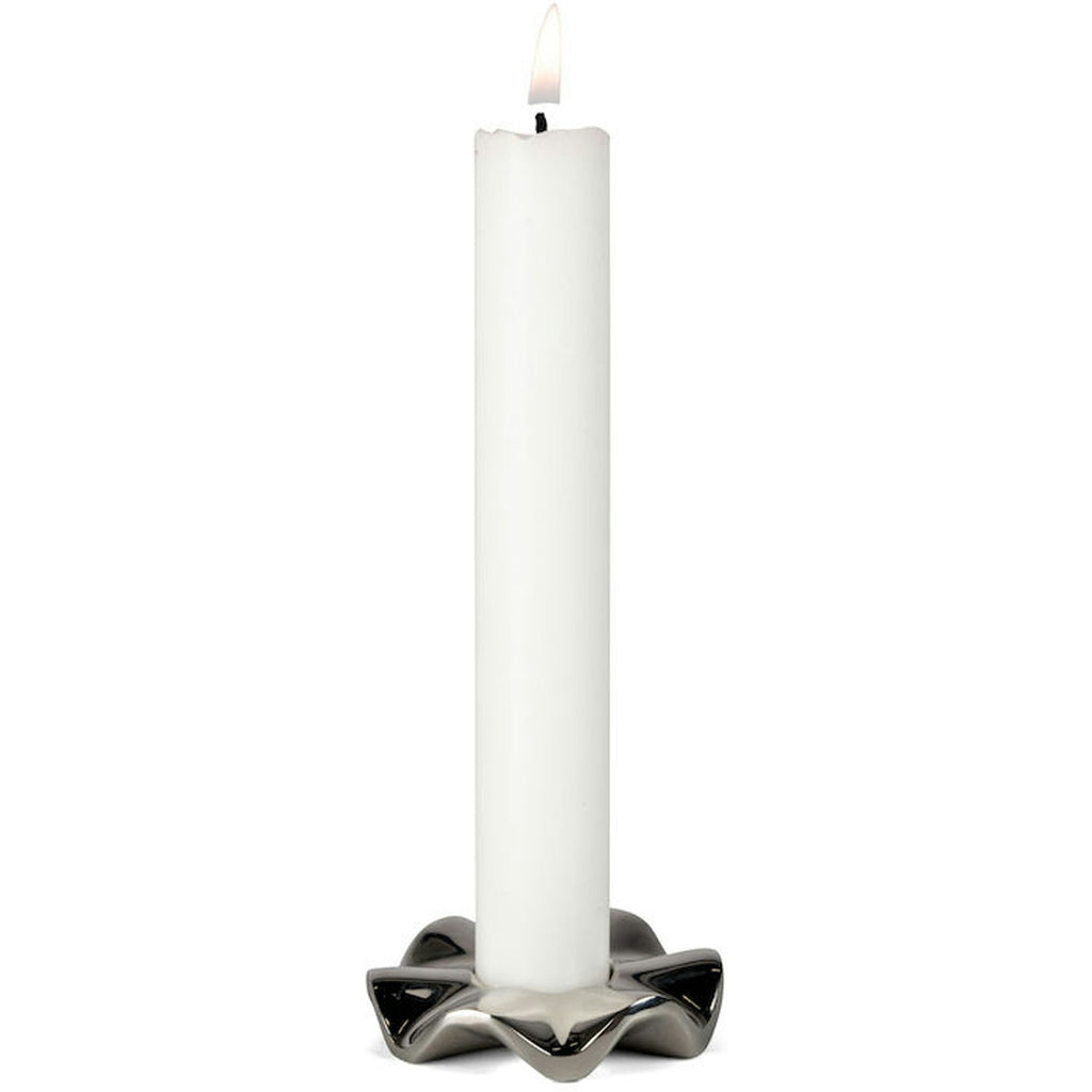 Sagaform Signe Kerzenständer Silber, 2-er Set