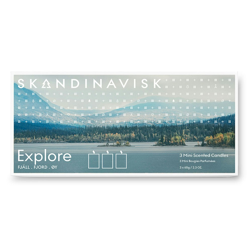 Skandinavisk EXPLORE Geschenkset Duftkerze 3-er Set
