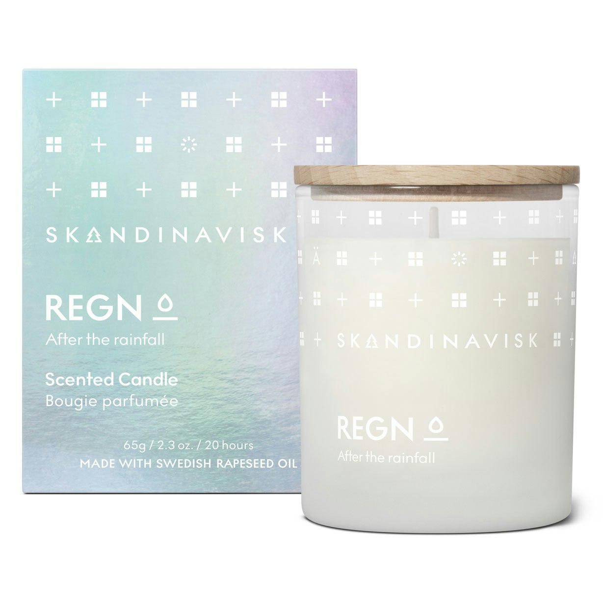 Skandinavisk REGN Duftkerze Mit Deckel 65 G