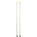 Star Trading LED Antike Kerze Mit Funkelnder Flamme Weiß 2-er Set, 40 Cm