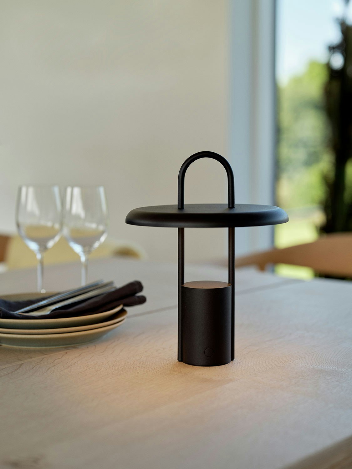 Stelton Pier Led-Lampe Tragbar 25 Cm, Schwarz