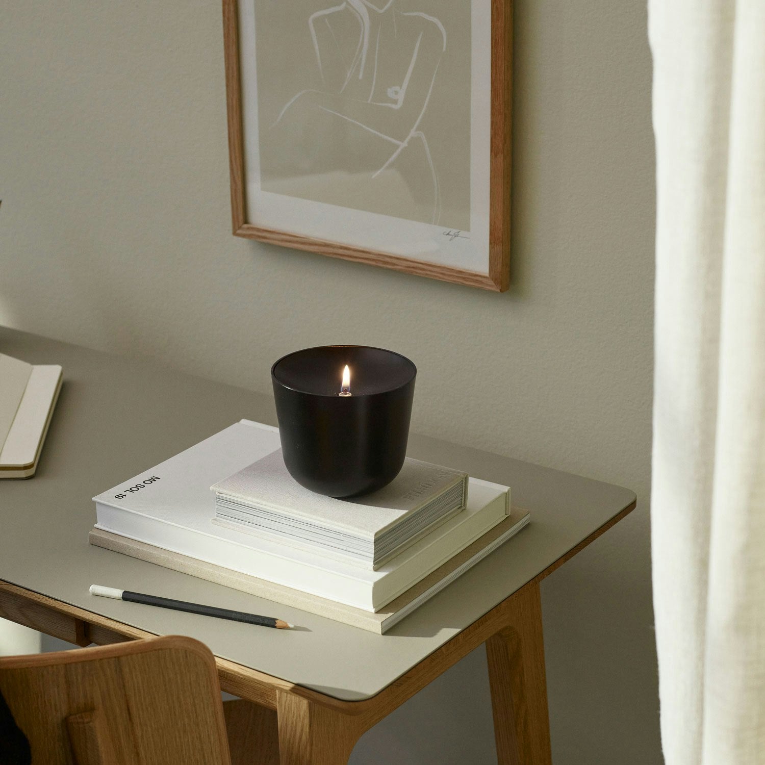 Stelton Solis Öllampe, Schwarz