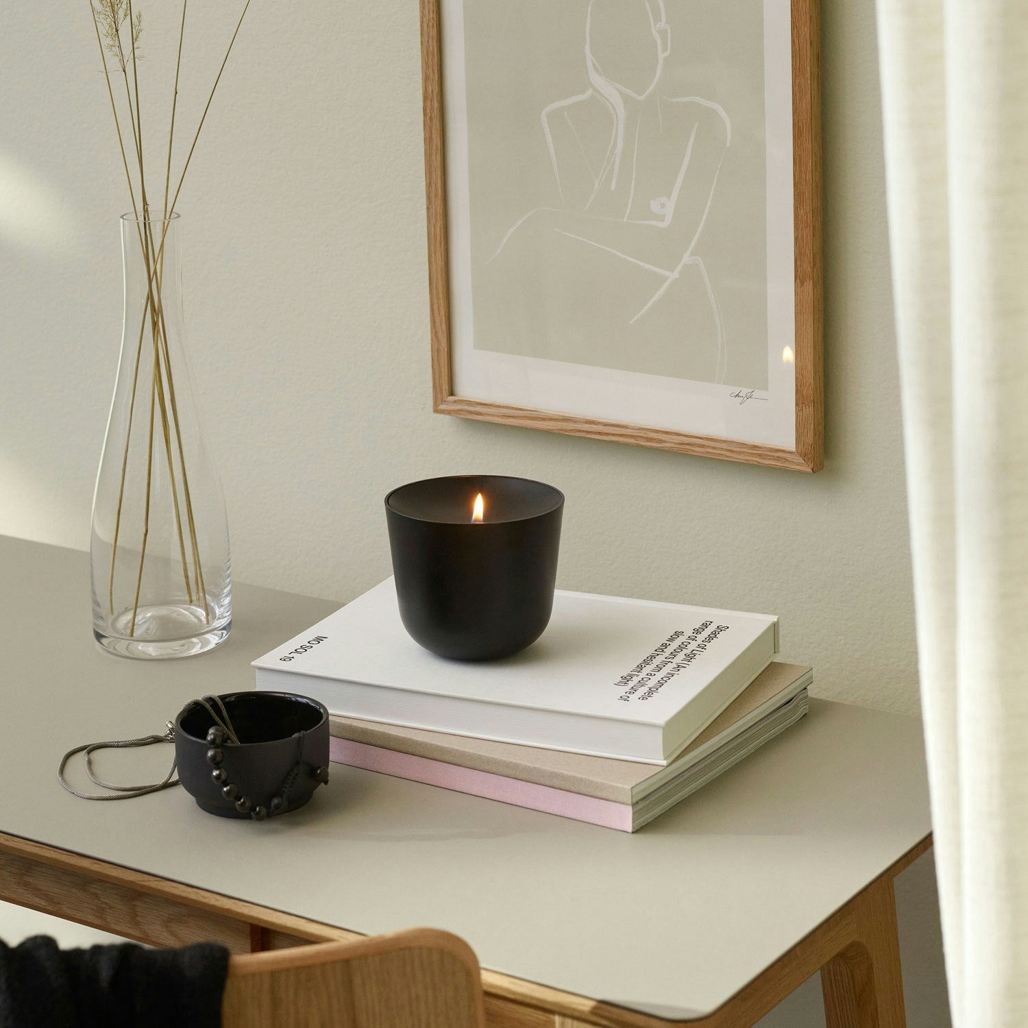 Stelton Solis Öllampe, Schwarz