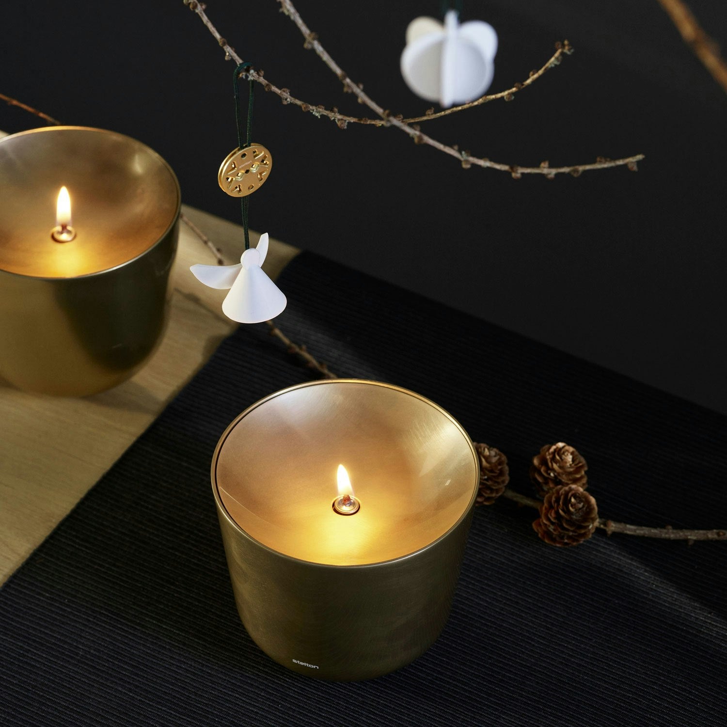 Stelton Solis Öllampe, Messing