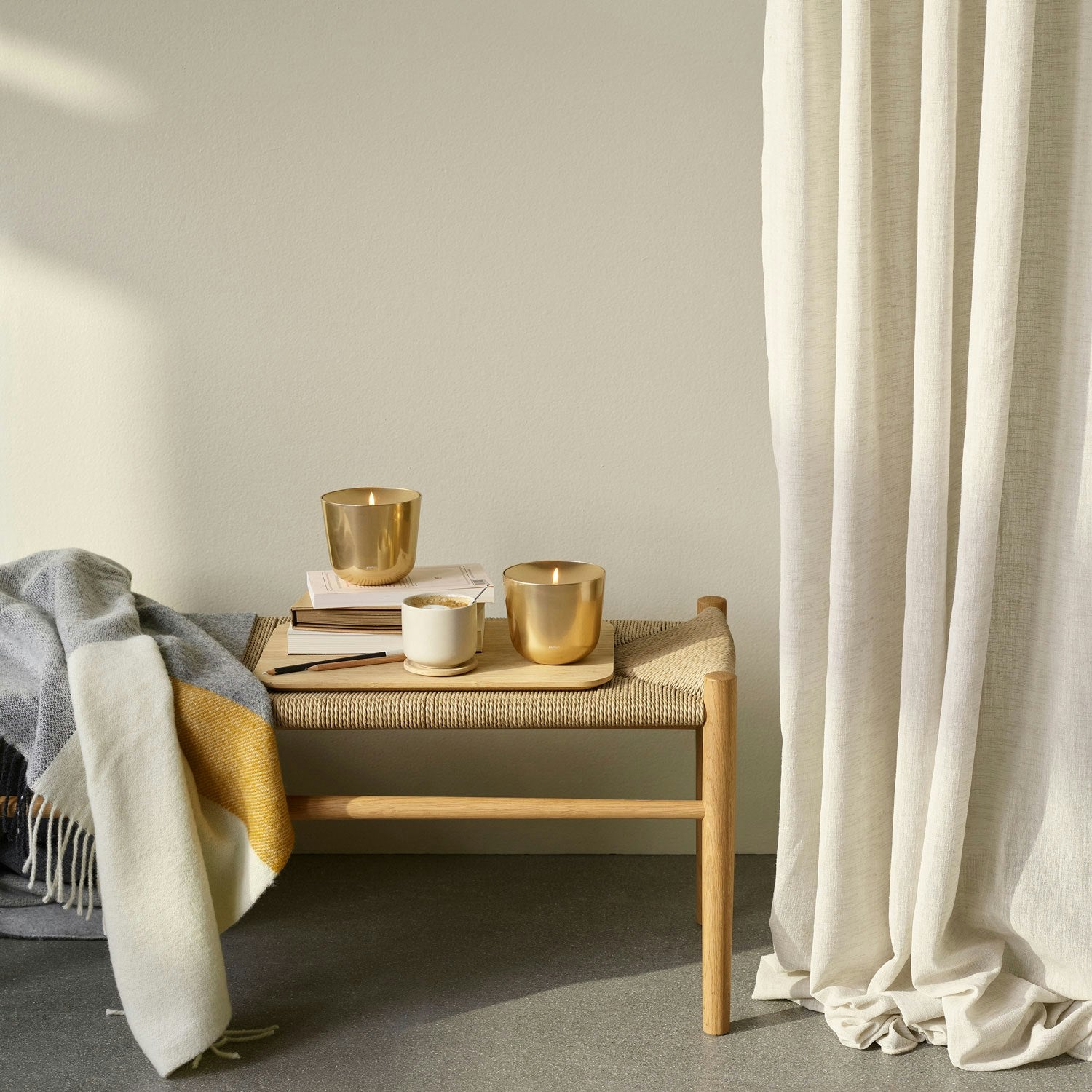 Stelton Solis Öllampe, Messing