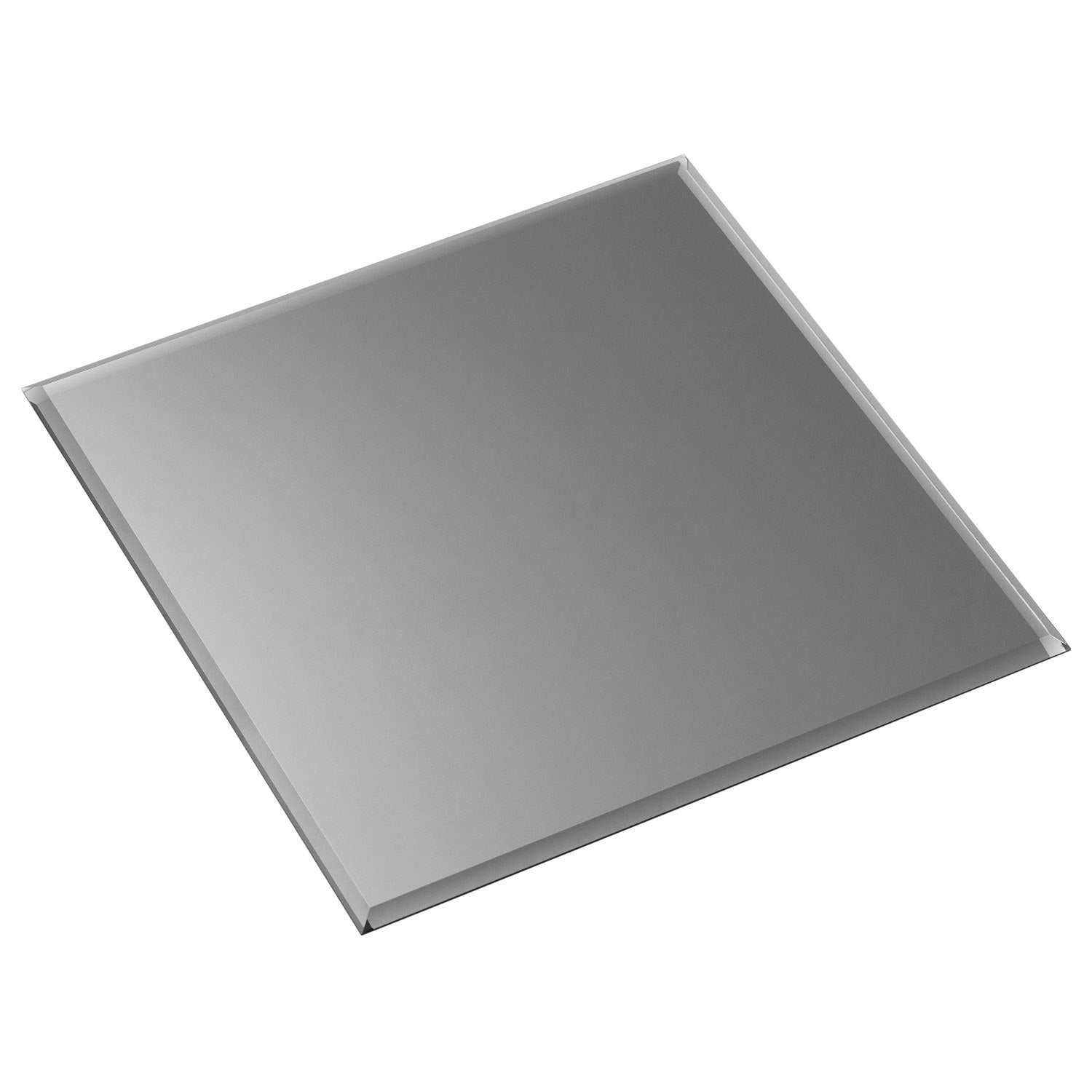  Bodenglas Quadratisch 27 X 27 Cm, Rauchschwarz