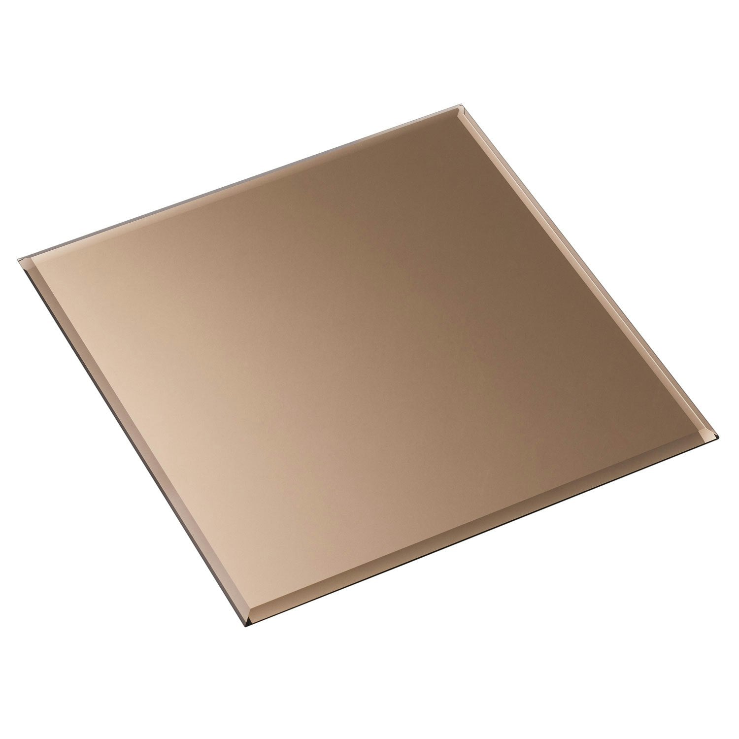  Bodenglas Mit Quadratischer Spitze 27 X 27 Cm, Rauch-Braun