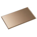  Boden Glas Rechteckig 17 X 30 Cm, Rauch-Braun