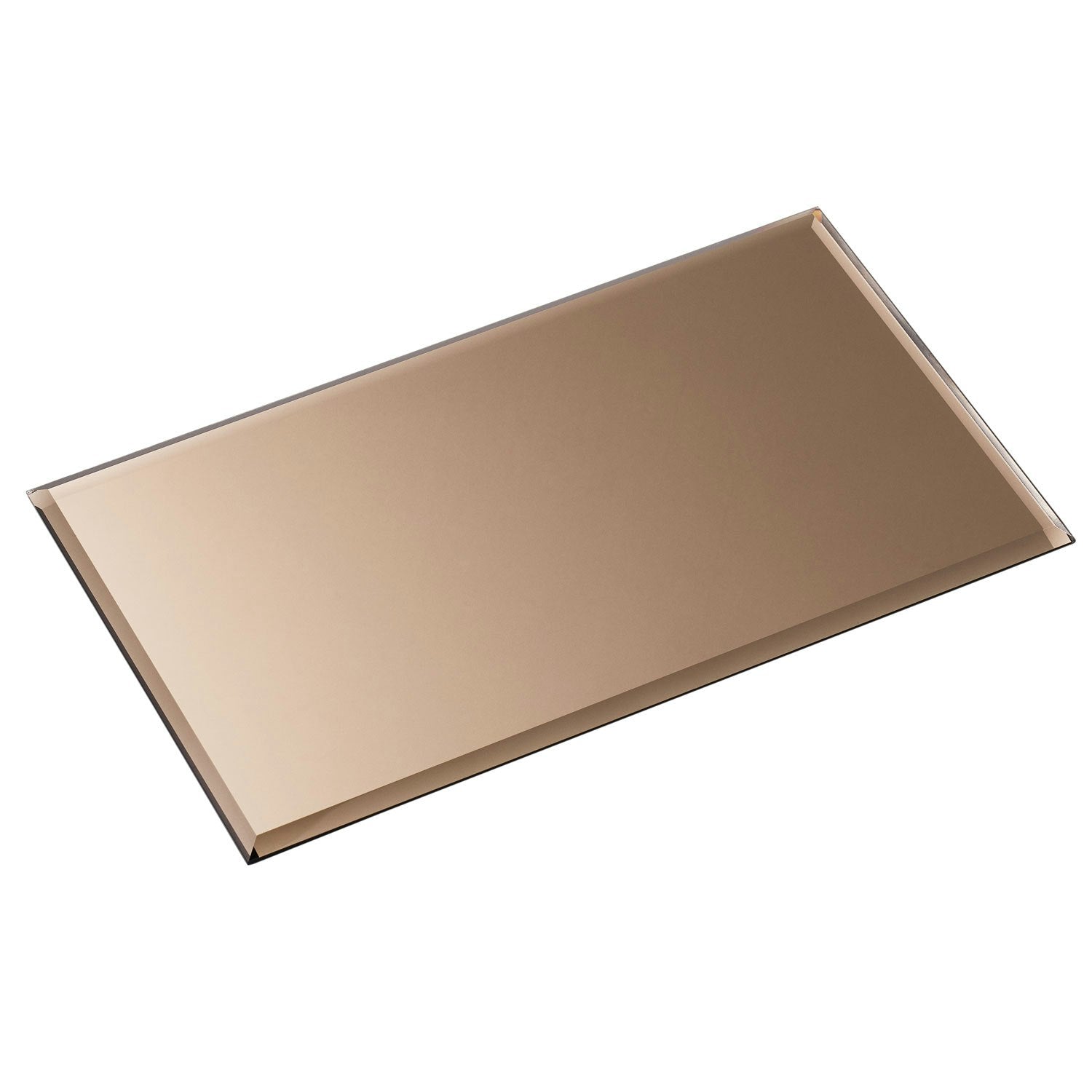  Boden Glas Rechteckig 17 X 30 Cm, Rauch-Braun