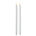  Taper Candles By Uyuni Led-Kerze 2-er Set, Weiß