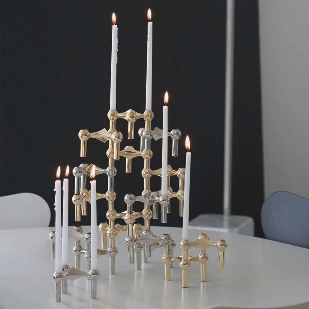  Nagel Kerzen 12er-Pack, Anthrazit