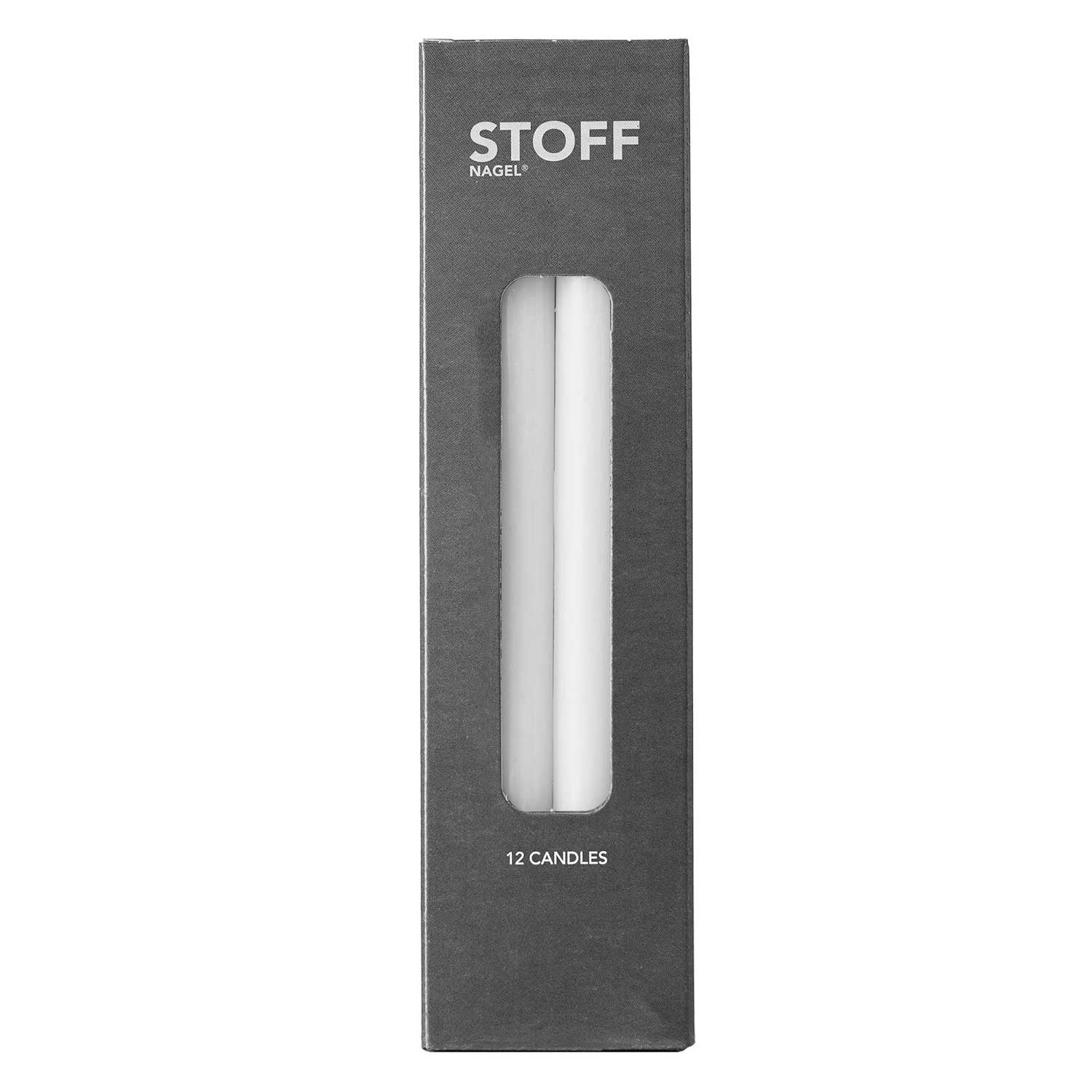  Nagel Kerzen 12er-Pack, Weiß