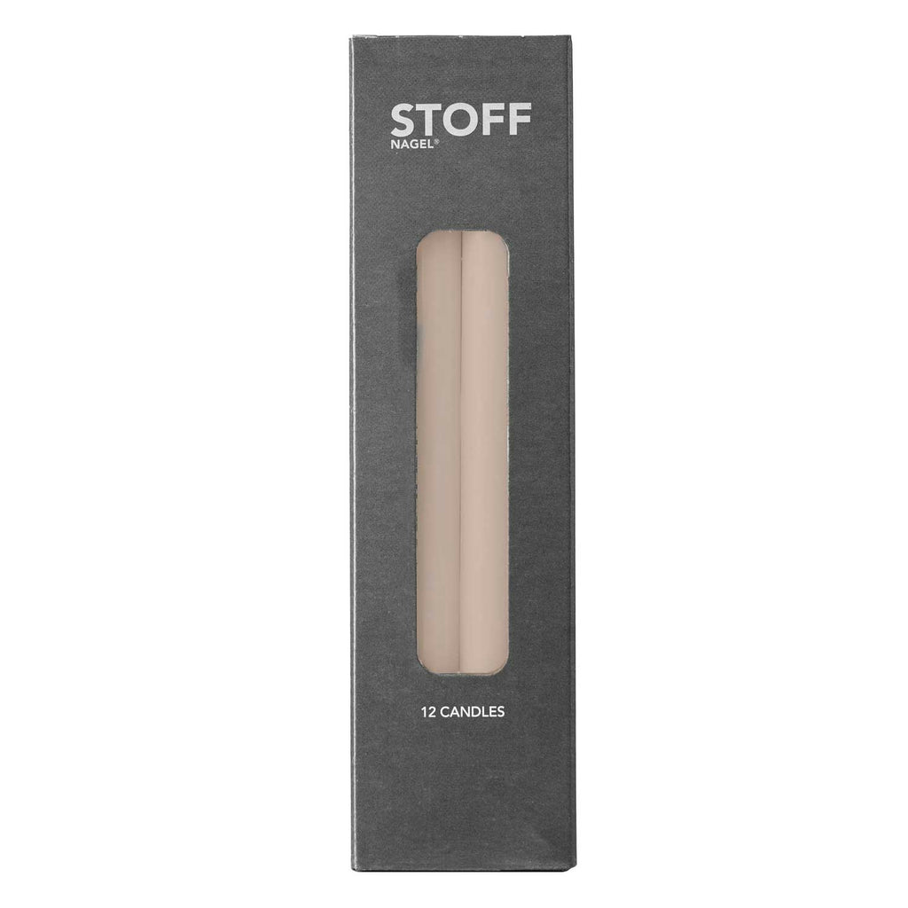  Nagel Kerzen 12er-Pack, Beige