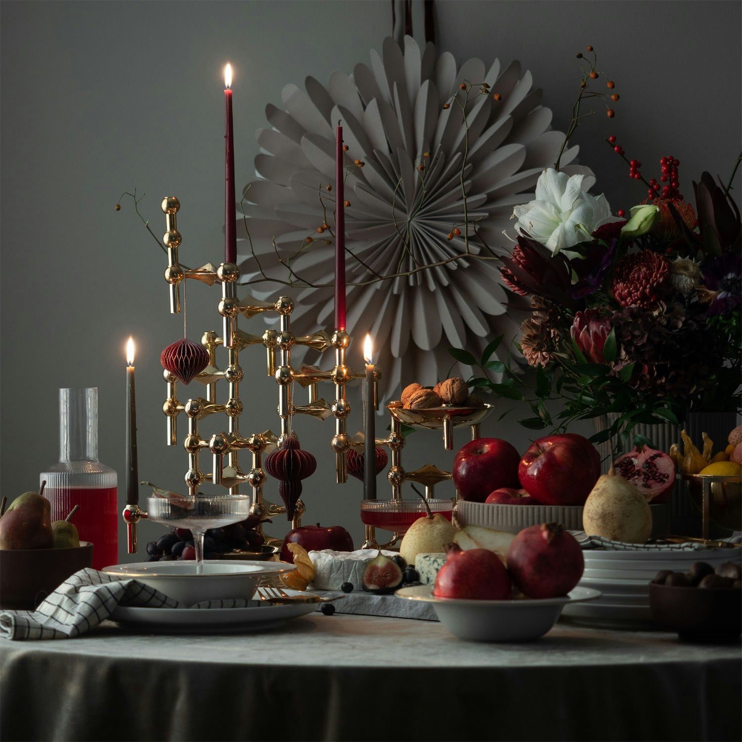  Kerze By Ester&Erik 6-er Set, Weinrot