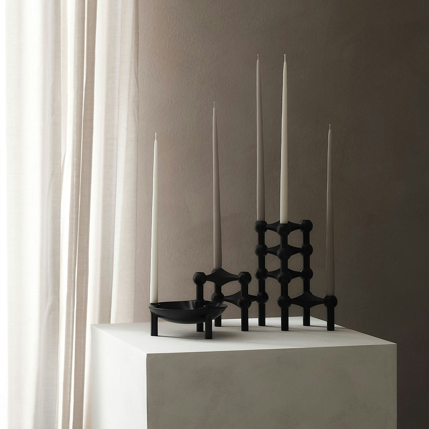  Kerzen By Ester&Erik 6-er Set, Warmes Grau