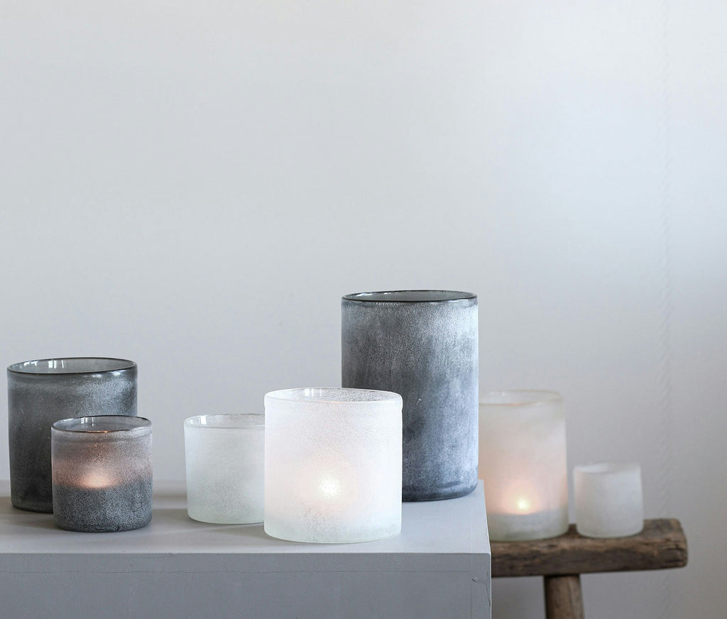  Frost Candleholder S, White