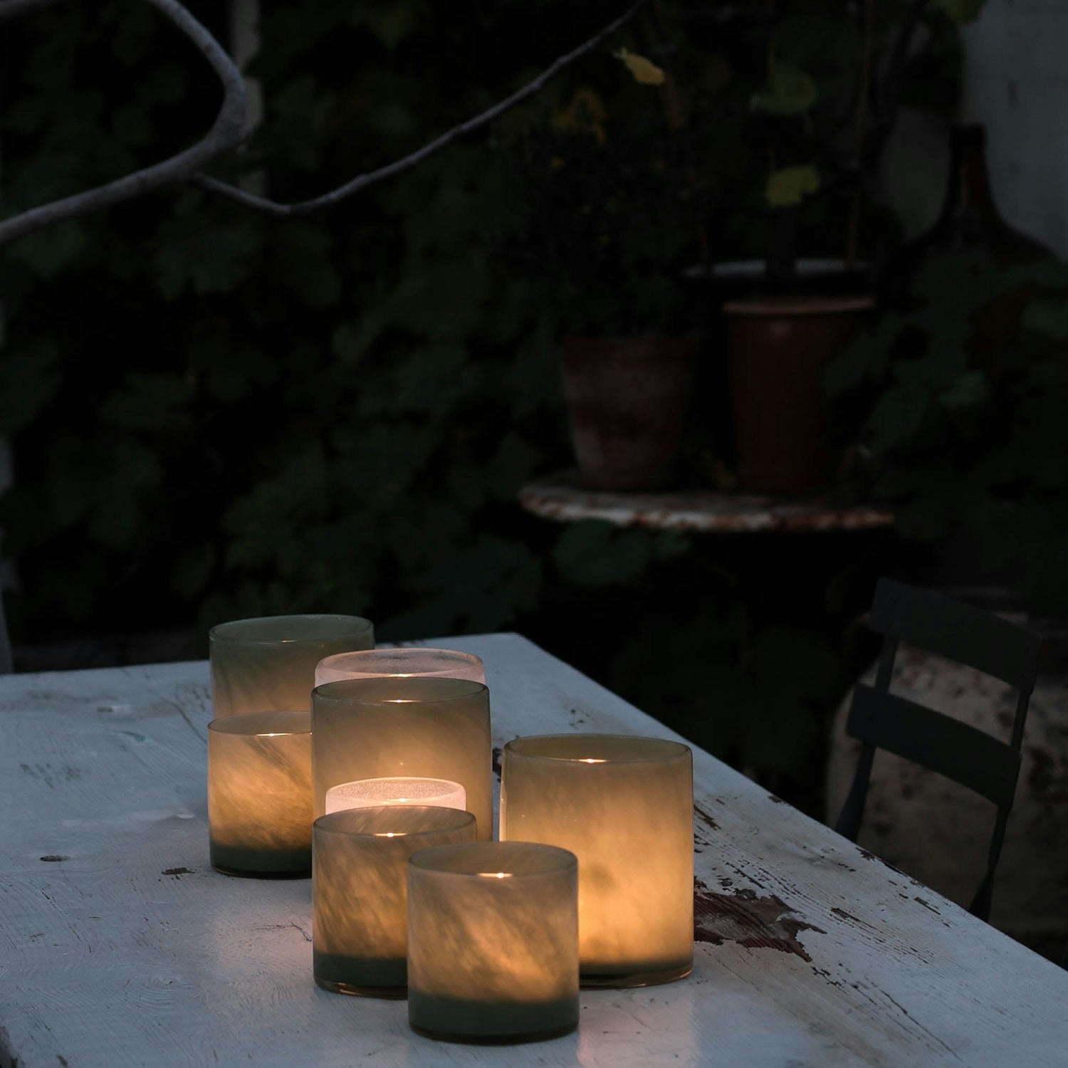  Frost Candleholder S, White