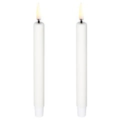  LED Mini Stabkerze Nordic White 2-er Set, 1,3 X 13,8 Cm